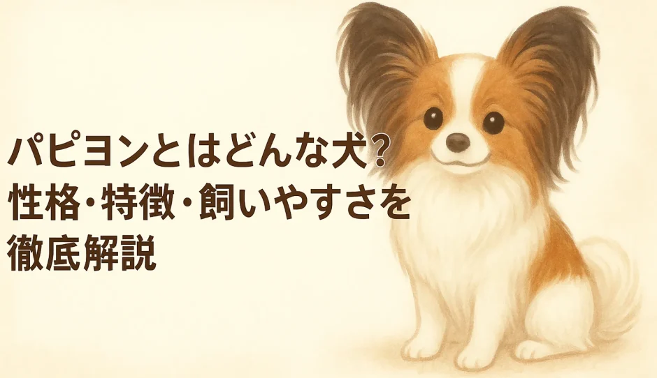 パピヨンとはどんな犬？性格・特徴・飼いやすさを徹底解説