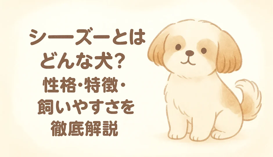 シーズーとはどんな犬？性格・特徴・飼いやすさを徹底解説
