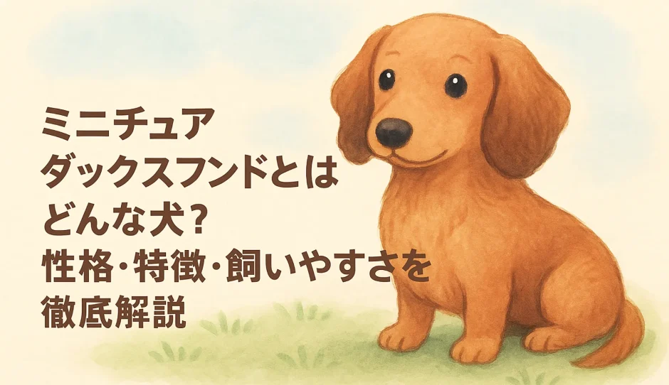 ミニチュアダックスフンドとはどんな犬？性格・特徴・飼いやすさを徹底解説