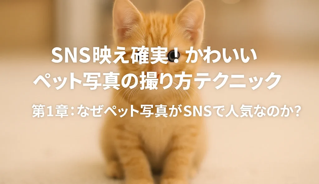 なぜペット写真がSNSで人気なのか?