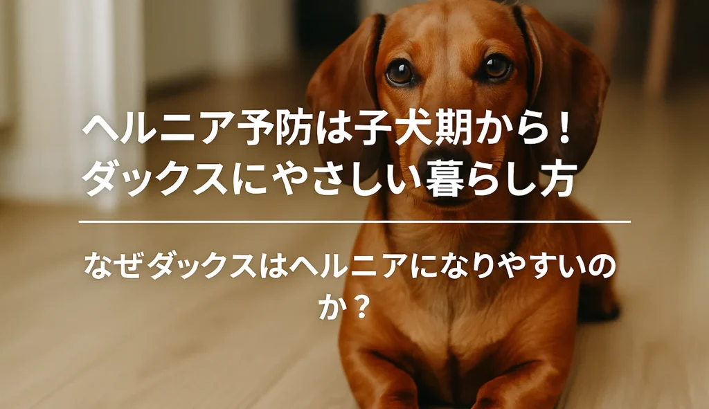 なぜダックスはヘルニアになりやすいのか?