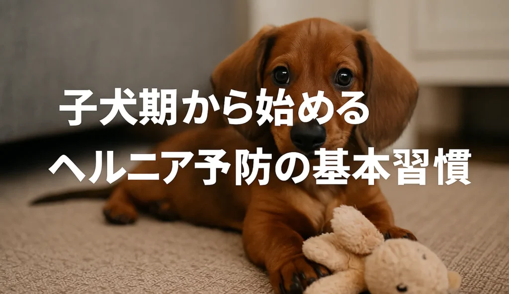 子犬期から始めるヘルニア予防の基本習慣