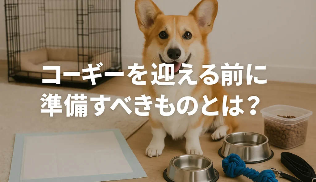 コーギーを迎える前に準備すべきものとは?