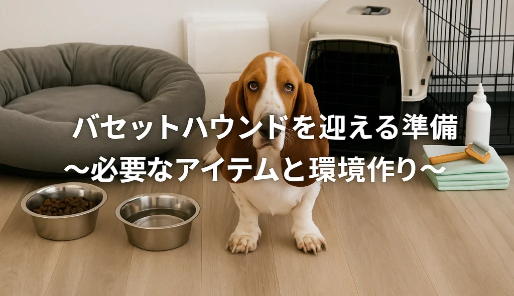 バセットハウンドを迎える準備〜必要なアイテムと環境作り〜