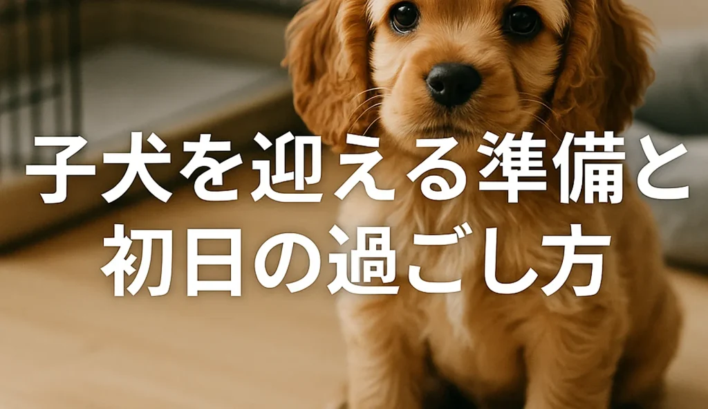 子犬を迎える準備と初日の過ごし方