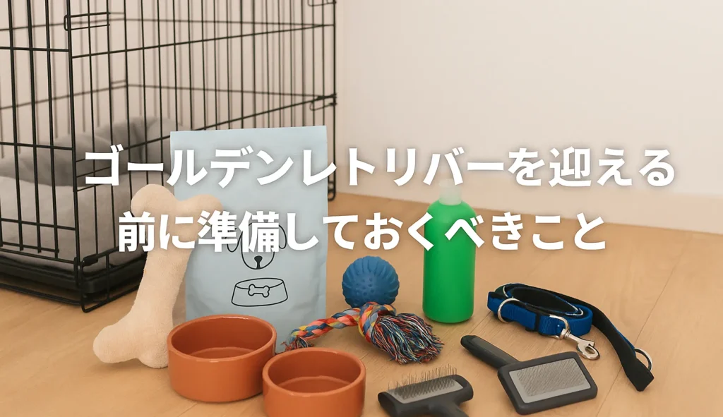 ゴールデンレトリバーを迎える前に準備しておくべきこと