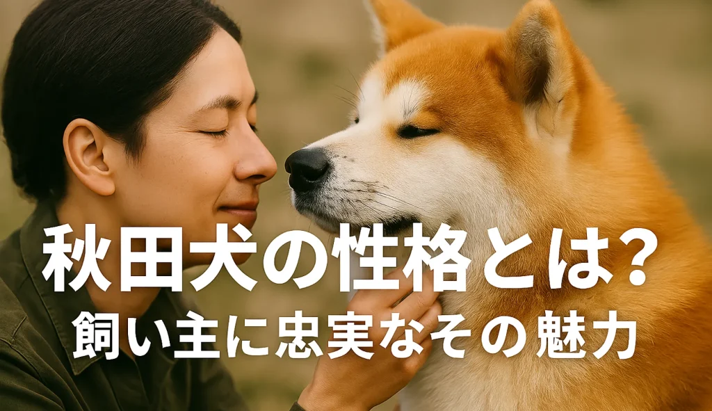 秋田犬の性格とは?飼い主に忠実なその魅力