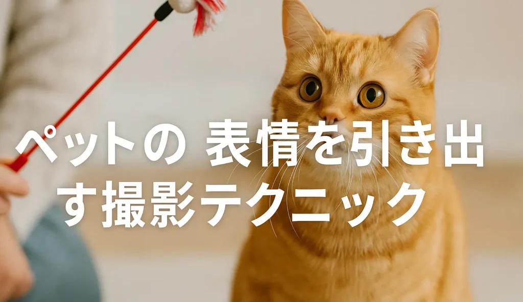 ペットの表情を引き出す撮影テクニック