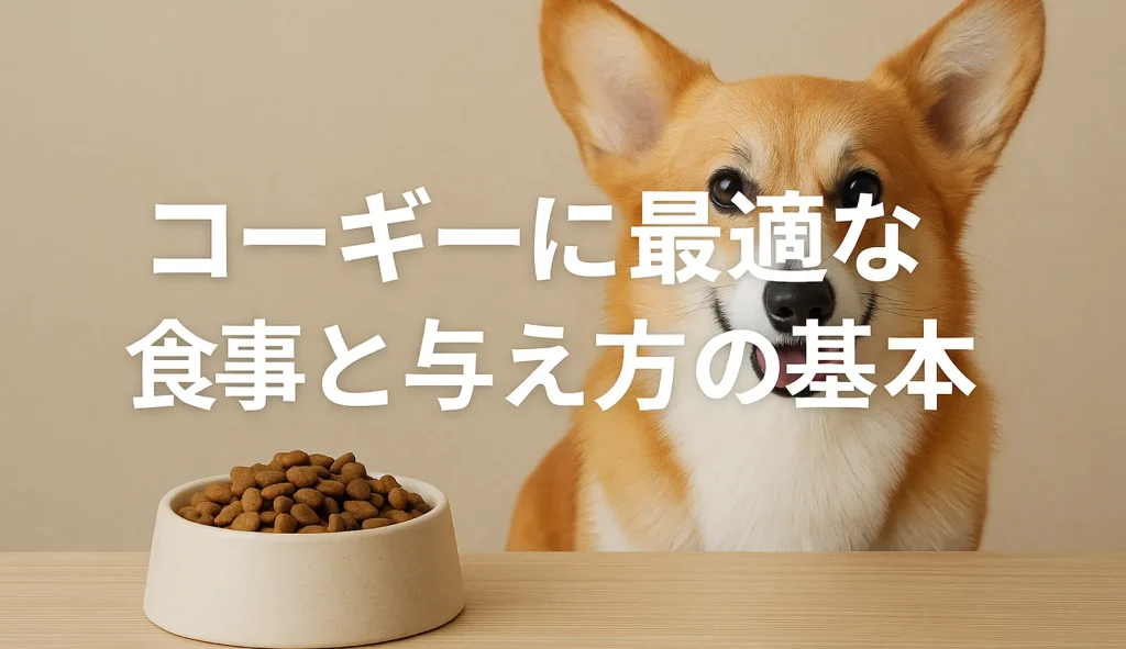 コーギーに最適な食事と与え方の基本