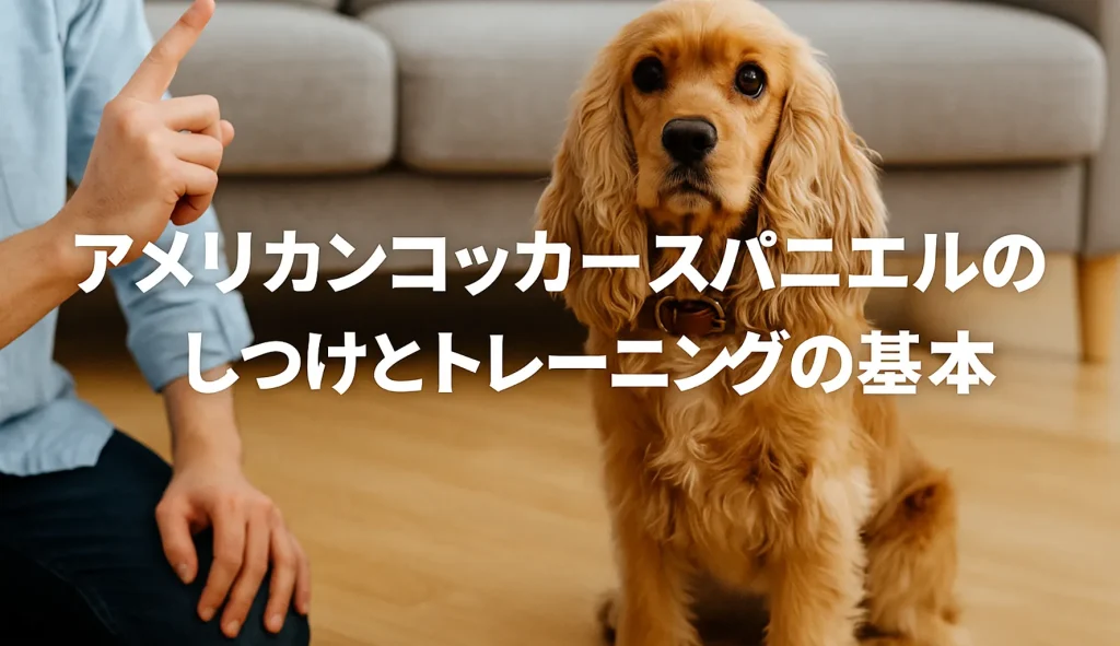 アメリカンコッカースパニエルのしつけとトレーニングの基本