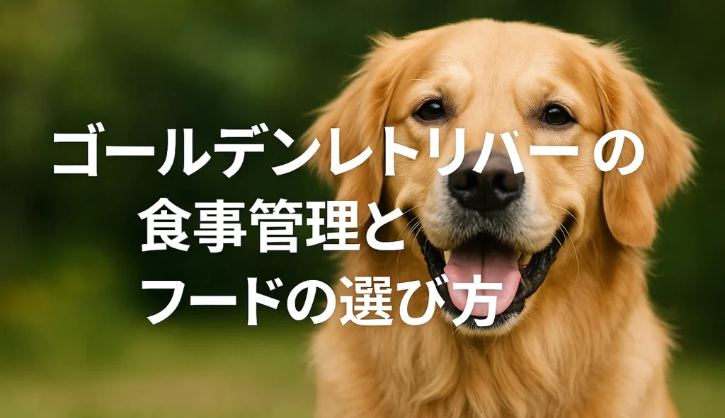 ゴールデンレトリバーの食事管理とフードの選び方
