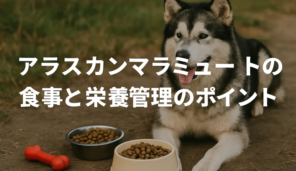 アラスカンマラミュートの食事と栄養管理のポイント