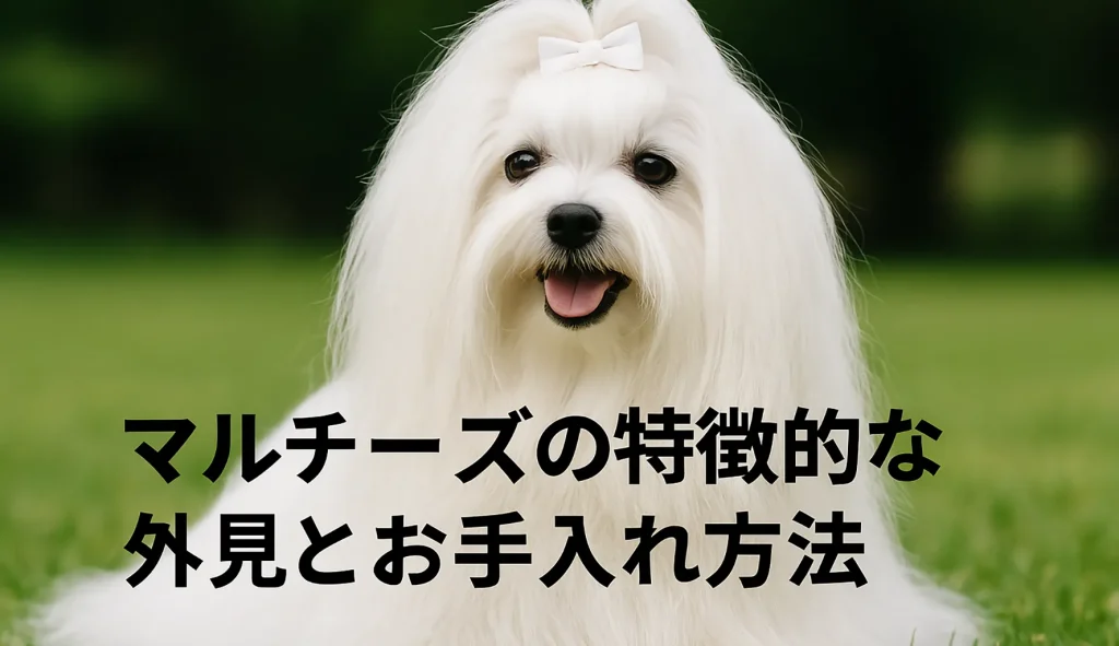 マルチーズの特徴的な外見とお手入れ方法