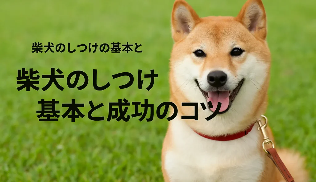 柴犬のしつけの基本と成功のコツ