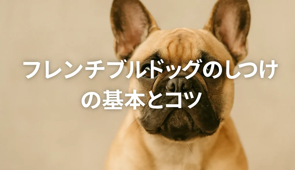 フレンチブルドッグのしつけの基本とコツ