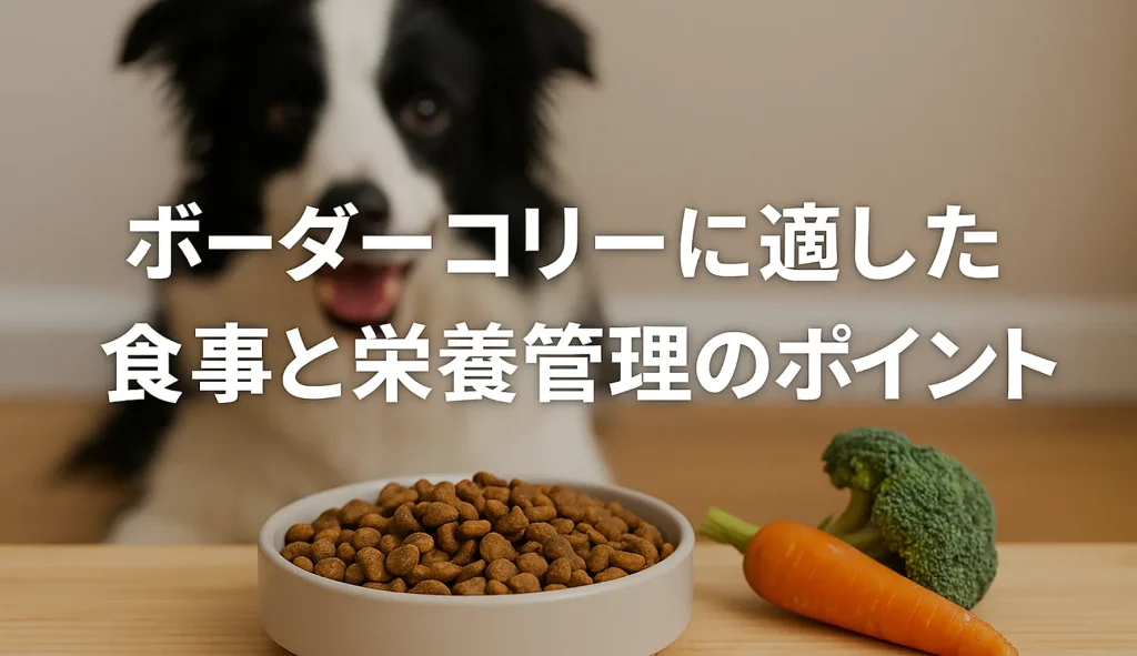ボーダーコリーに適した食事と栄養管理のポイント