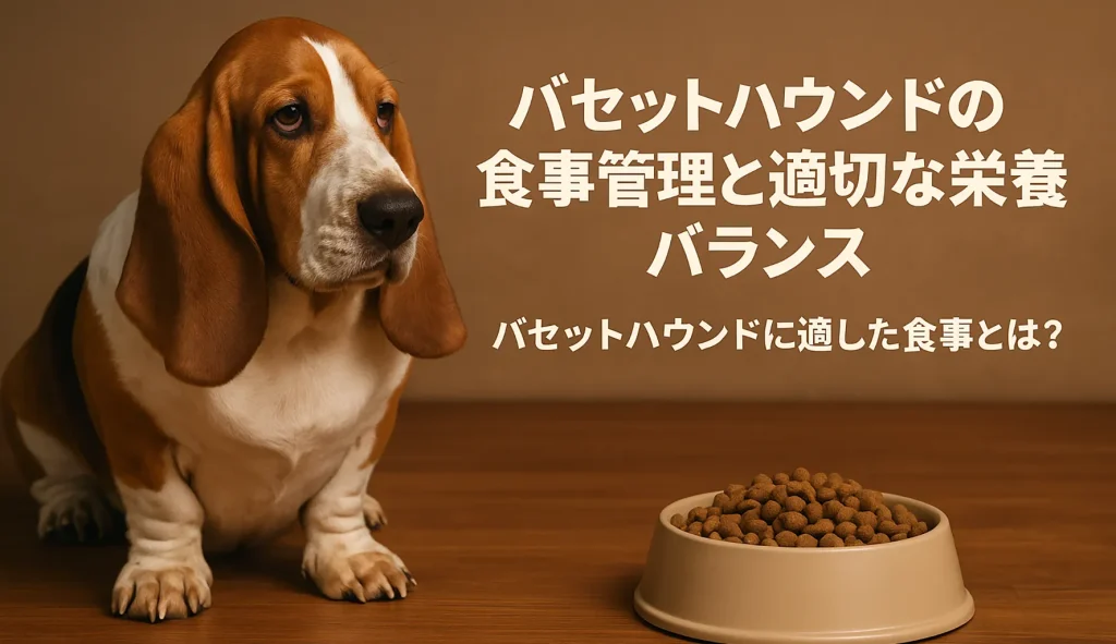 バセットハウンドの食事管理と適切な栄養バランス