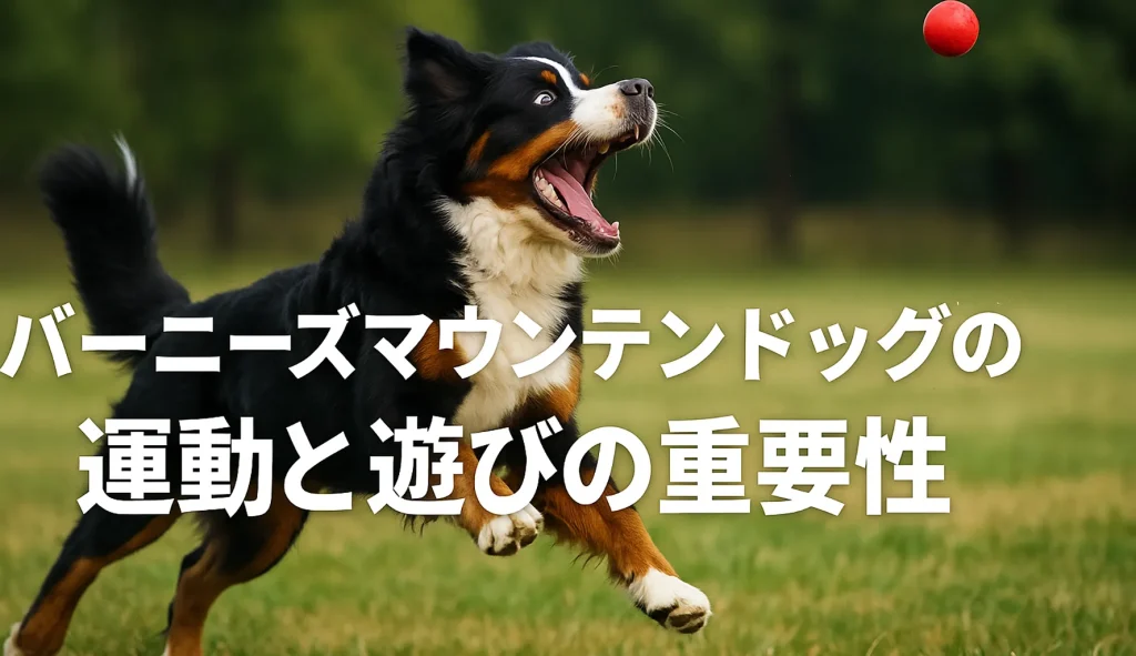 バーニーズマウンテンドッグの運動と遊びの重要性