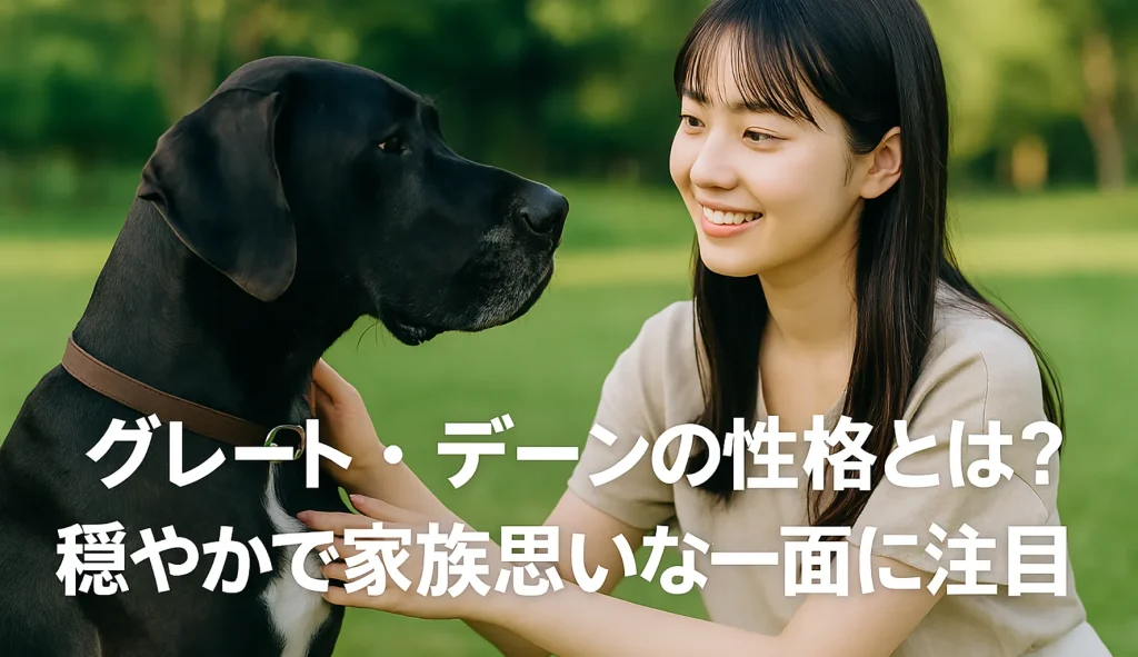 グレート・デーンの性格とは?穏やかで家族思いな一面に注目