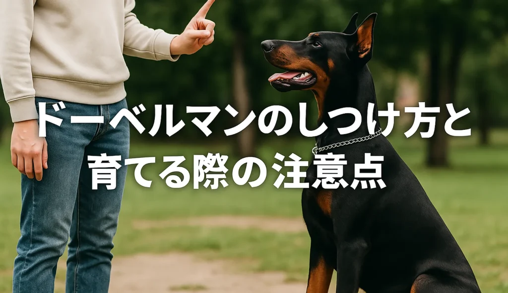 ドーベルマンのしつけ方と育てる際の注意点