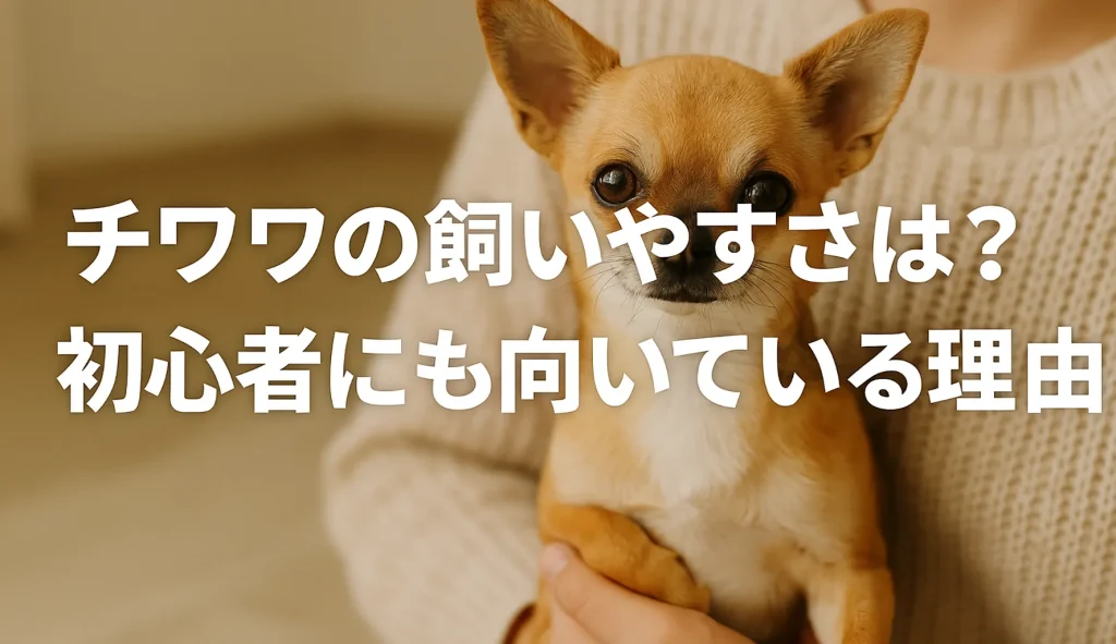 チワワの飼いやすさは?初心者にも向いている理由