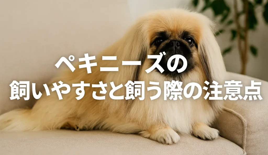 ペキニーズの飼いやすさと飼う際の注意点