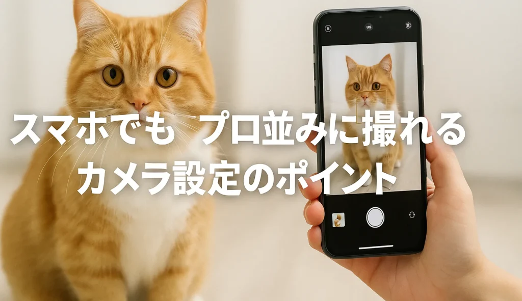 スマホでもプロ並みに撮れるカメラ設定のポイント