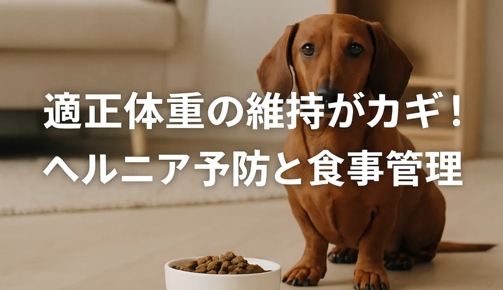 適正体重の維持がカギ!ヘルニア予防と食事管理