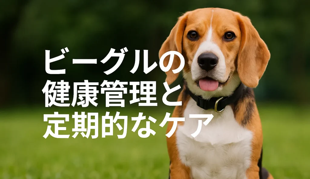ビーグルの健康管理と定期的なケア