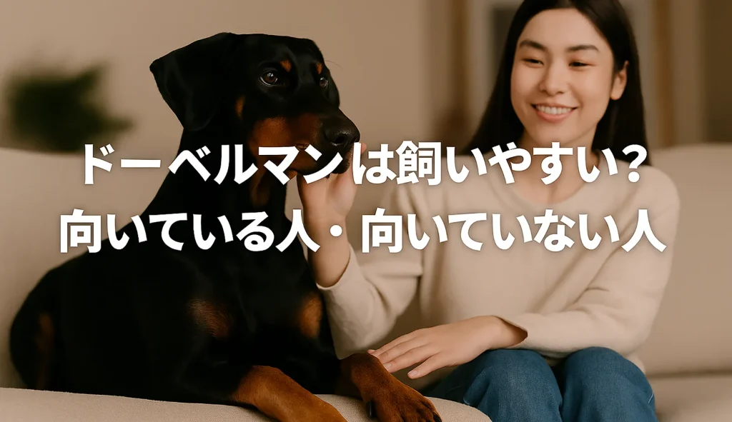 ドーベルマンは飼いやすい?向いている人・向いていない人