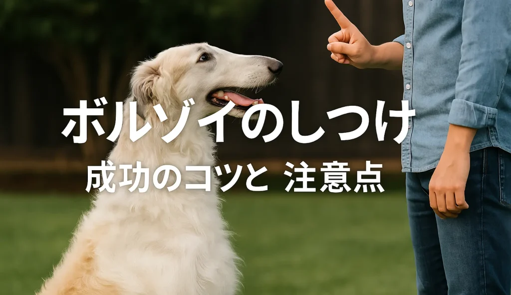 ボルゾイのしつけ|成功のコツと注意点