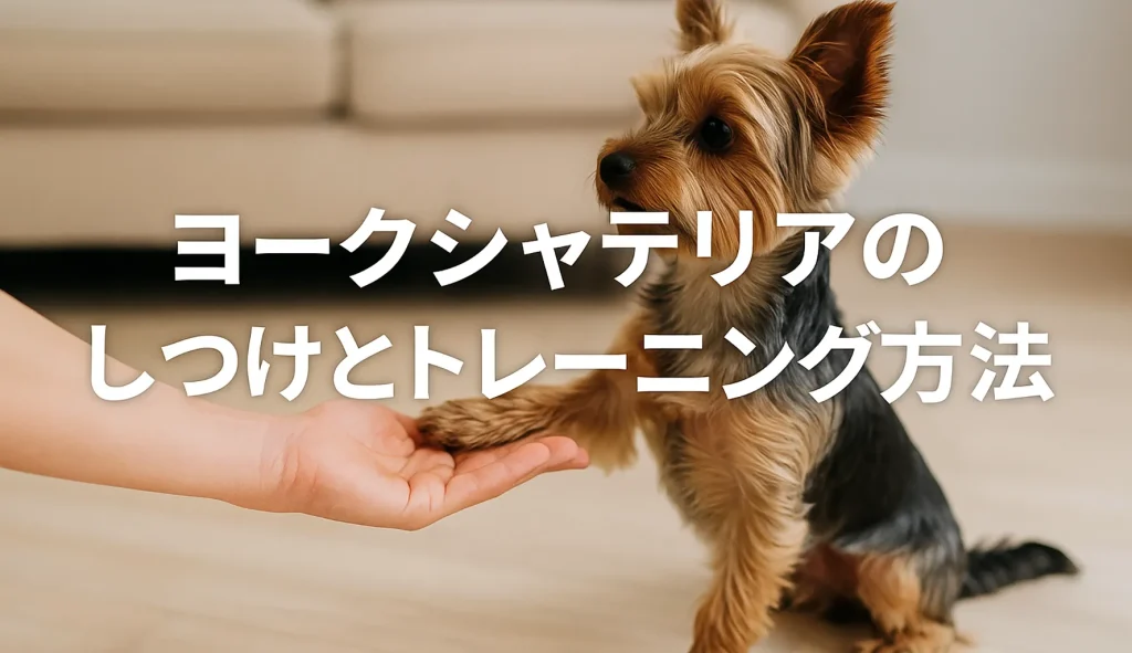 ヨークシャテリアのしつけとトレーニング方法