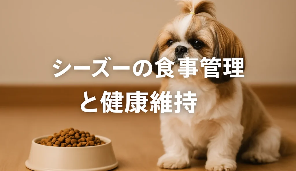 シーズーの食事管理と健康維持