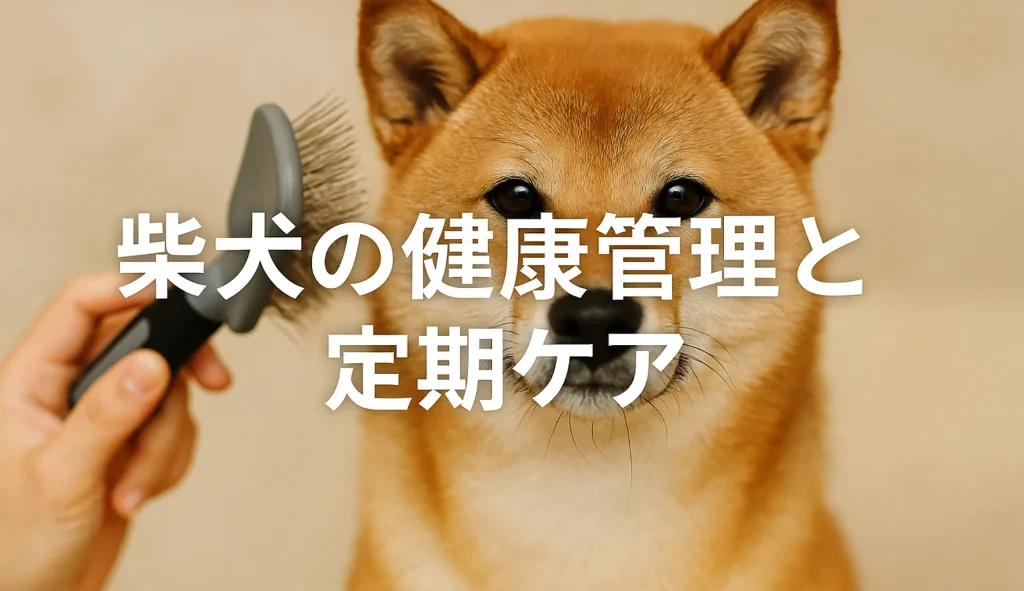 柴犬の健康管理と定期ケア