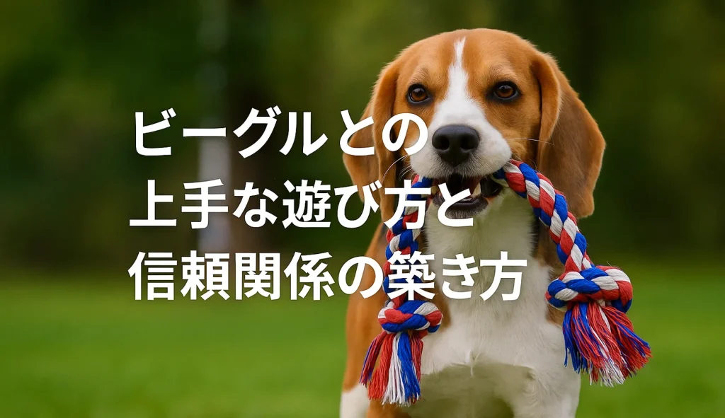 ビーグルとの上手な遊び方と信頼関係の築き方