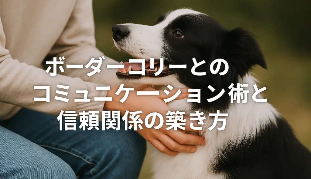 ボーダーコリーとのコミュニケーション術と信頼関係の築き方