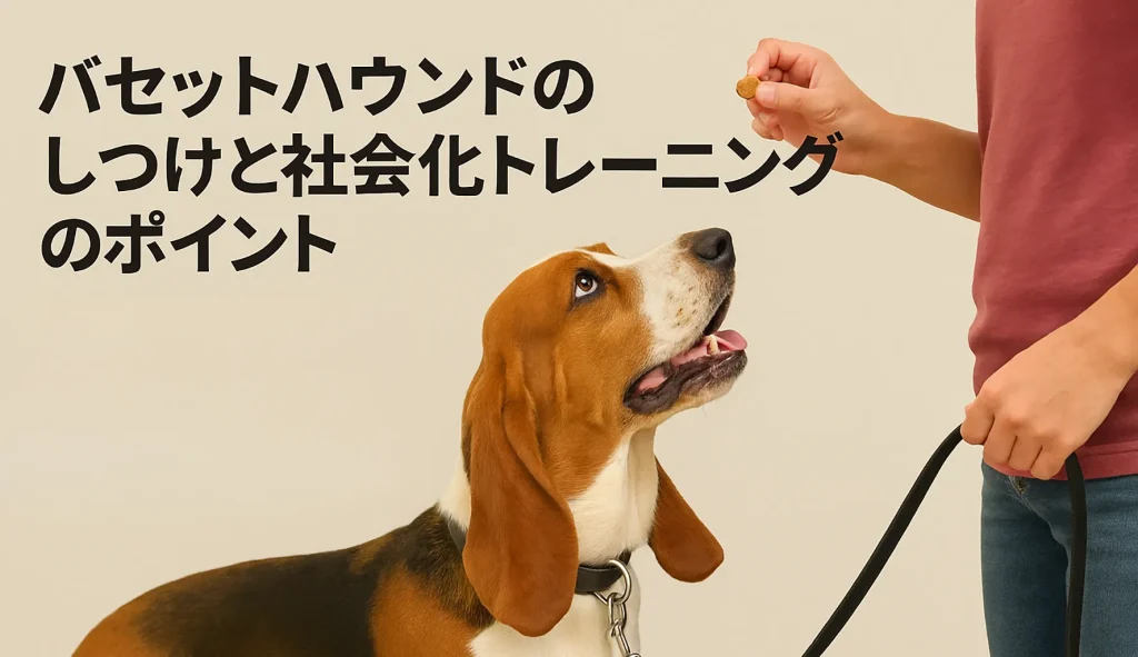 バセットハウンドのしつけと社会化トレーニングのポイント