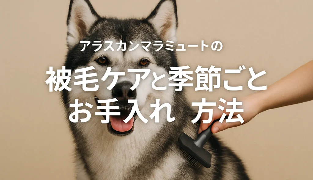 被毛ケアと季節ごとのお手入れ方法
