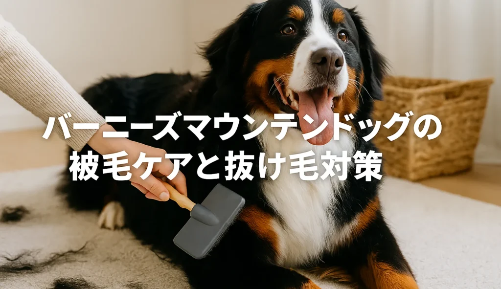 バーニーズマウンテンドッグの被毛ケアと抜け毛対策