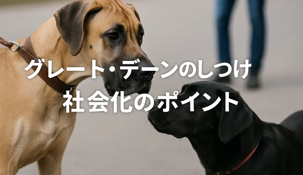 グレート・デーンのしつけと社会化のポイント