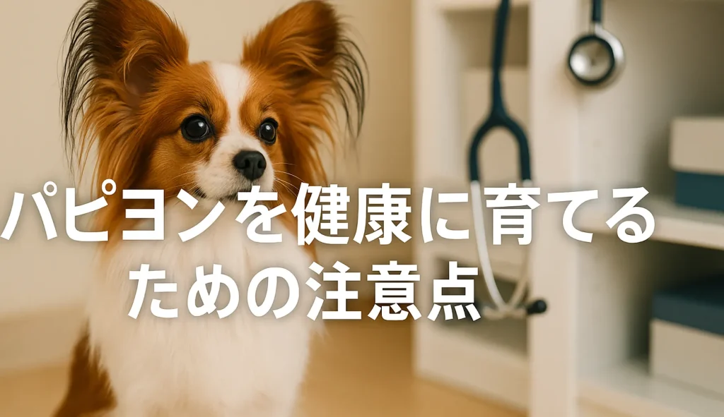 パピヨンを健康に育てるための注意点