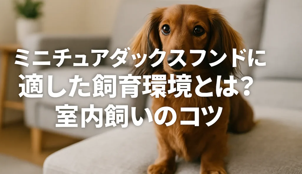 ミニチュアダックスフンドに適した飼育環境とは?室内飼いのコツ