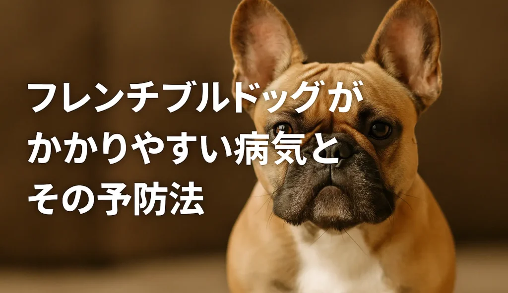 フレンチブルドッグがかかりやすい病気とその予防法