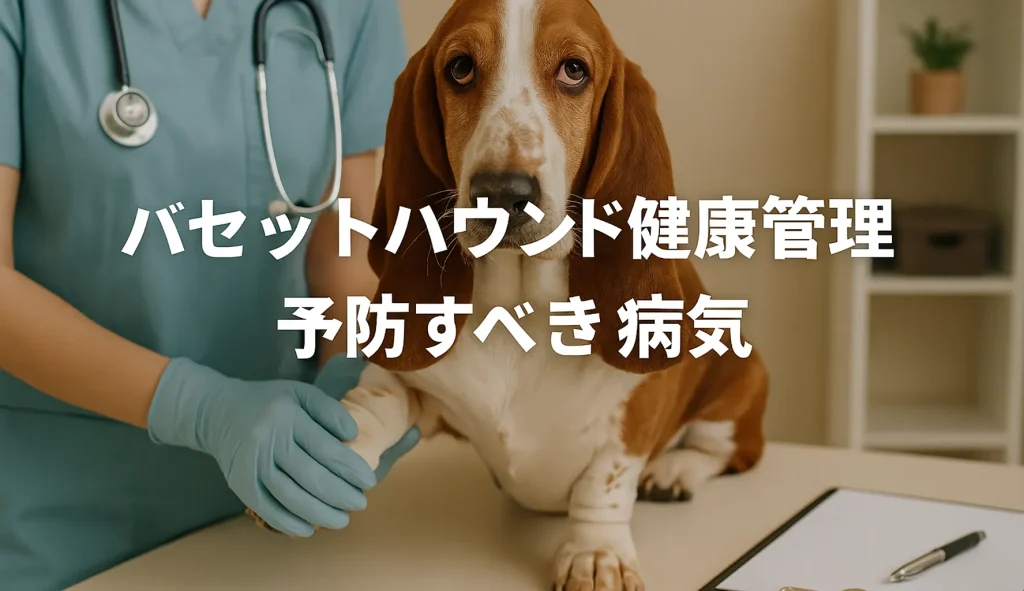 バセットハウンドの健康管理と予防すべき病気