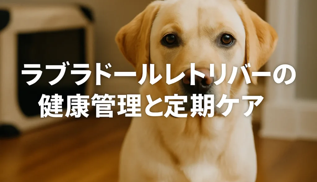 ラブラドールレトリバーの健康管理と定期ケア
