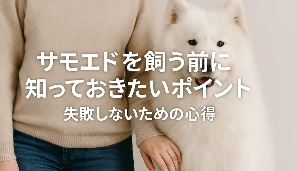 サモエドを飼う前に知っておきたいポイント〜失敗しないための心得