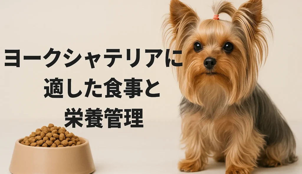 ヨークシャテリアに適した食事と栄養管理