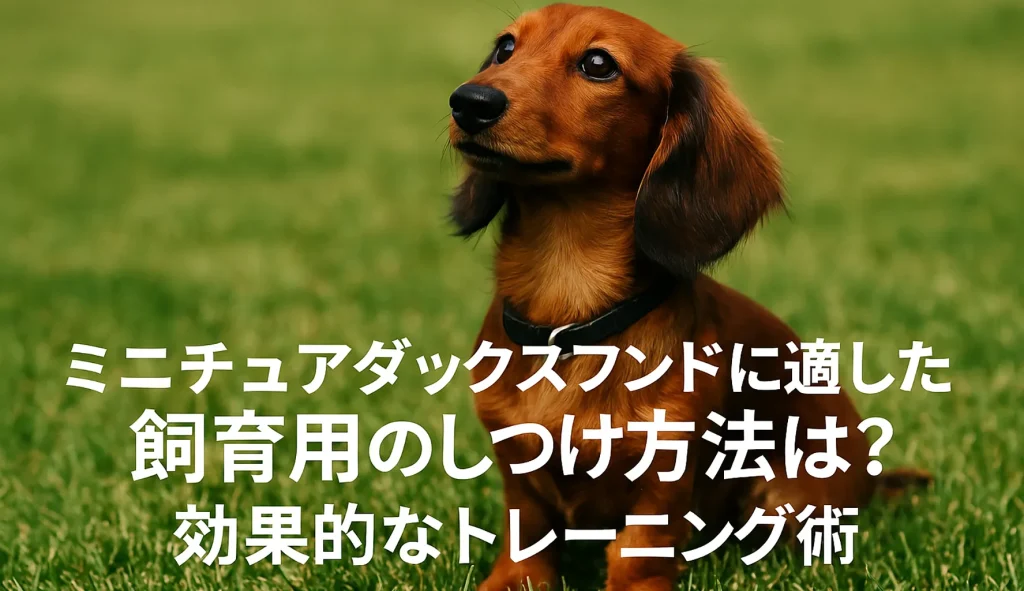 ミニチュアダックスフンドにおすすめのしつけ方法とは?効果的なトレーニング術