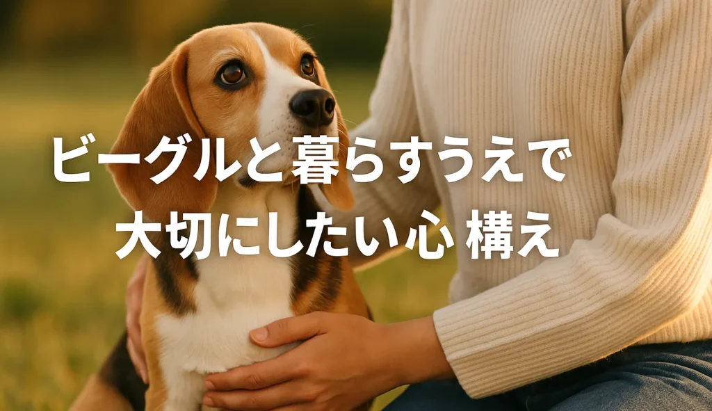 ビーグルと暮らすうえで大切にしたい心構え