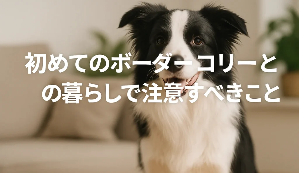 初めてのボーダーコリーとの暮らしで注意すべきこと